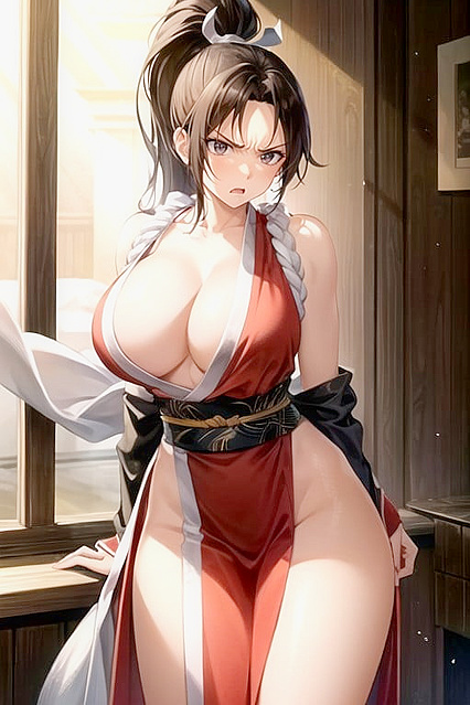 May Shiranui from King of Fighters Fueled by Fury in Intense Hentai AI Image