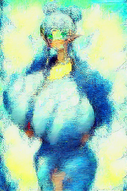 Beautiful 18-Year-Old with Multicolored Hair in Mind-Blowing Hentai AI Image