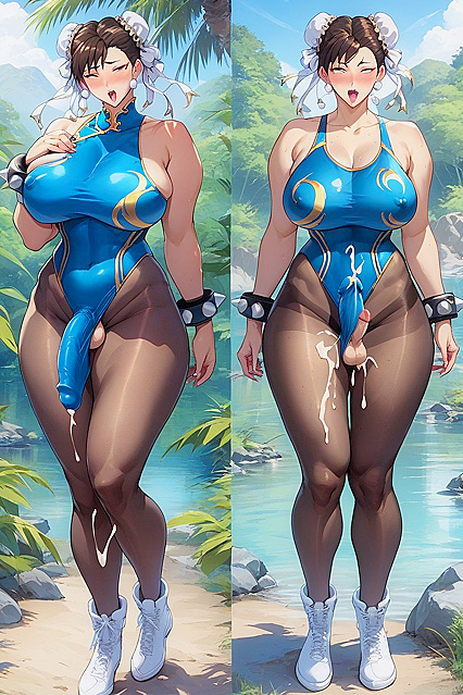 Multiple Angles, Black Pantyhose in steamy Japanese Hentai Hentai AI Image