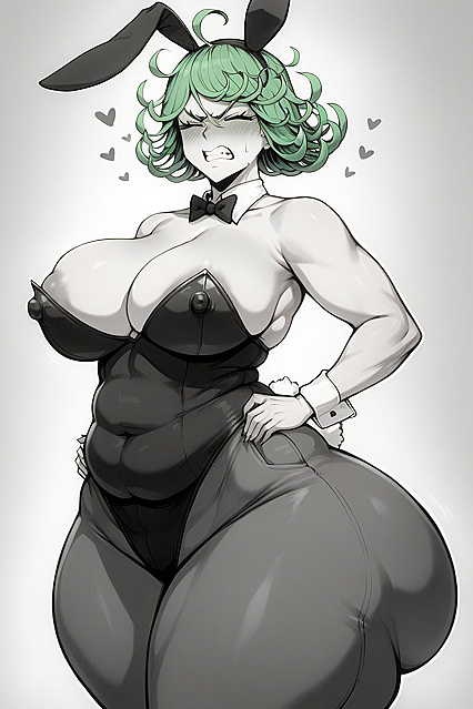 Tatsumaki Bites Down in Frustrated Hentai Ecstasy AI Porn