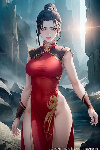 Azula from Avatar in Great Shape with Brown Eyes for Hot Hentai AI Image