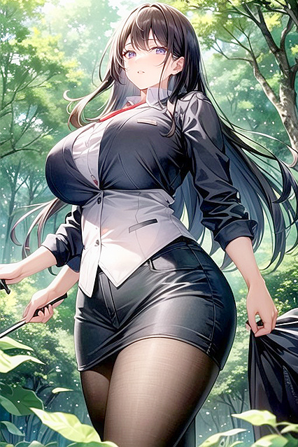 Irish Beauty Shows Off Her Curves Above the Waist in Steamy Hentai AI Image