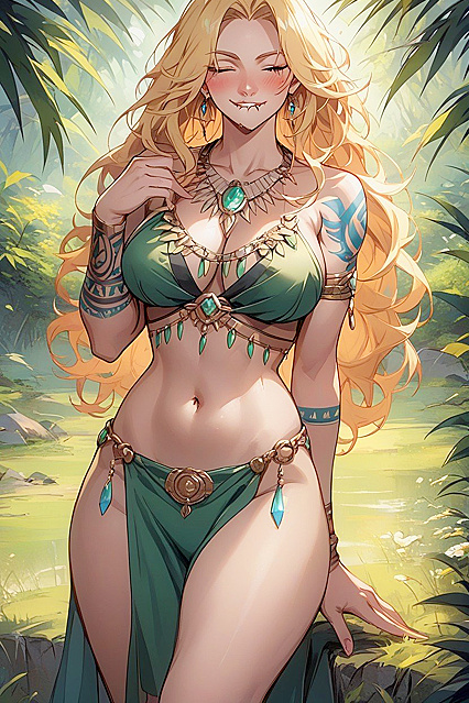 Gorgeous Thick-Bodied Beauty in Perfection-Honed Hentai AI Image