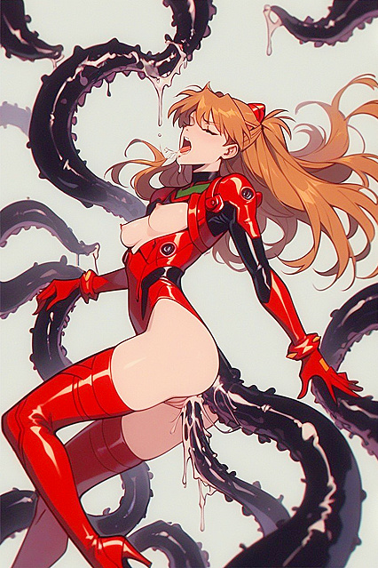 Close-Up Screams While Floating in the Air - Intense Hentai Hentai AI Image