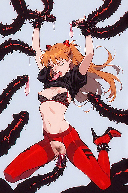 Screaming Orgasms with Floating Hair inMind-Bending Hentai Hentai AI Image