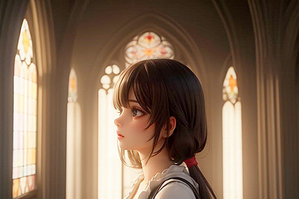 Small Ass, Brace-Faced Teen 18+ in Busty Hentai Snap Hentai AI Image