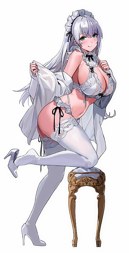 Holy Shitting Silver Skank in Sexy AF Hentaied Up X-Rated Cleaner Outfit