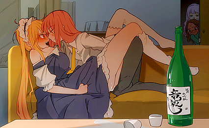 Horny AF Touhou X Kobyoshi Pairing Gets Drunk & Fucked Up!