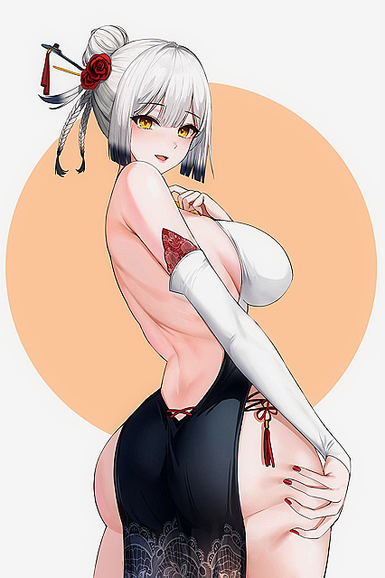 Drooling over this hottie’sluscious booty? Grip on tight bitches! It ain‘tkiddin around with them curves!