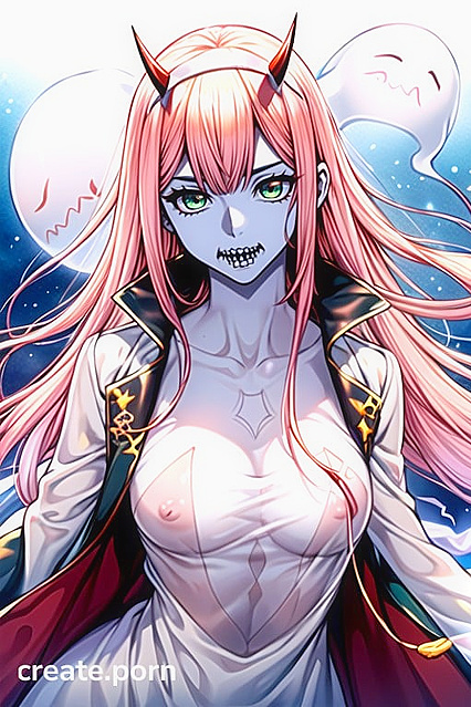 Zero Two From Darling in the FranXX Takes Pleasure in Spacecraft Ghost Encounters