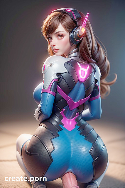 Sad-Faced Beauty with Massive Ass Displays All in Front View Hentai Pleasure