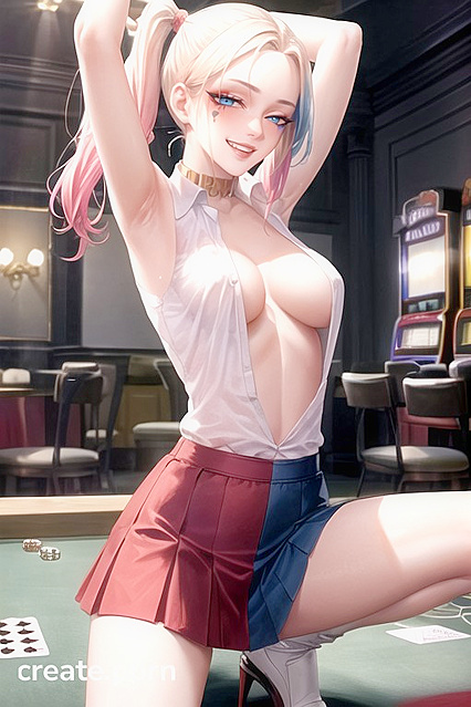 Yoga Instructor Gets Seduced at the Casino in Steamy Hentai AI Image