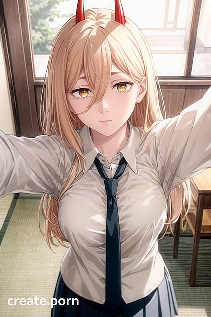 Unbuttoned Full Body Bliss - Busty Shots in Seductive Hentai AI Image