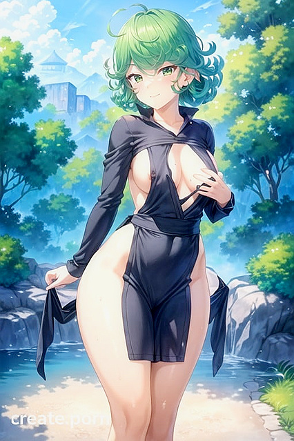 Right Leg Raised Bust Shot in naughty Hentai AI Image