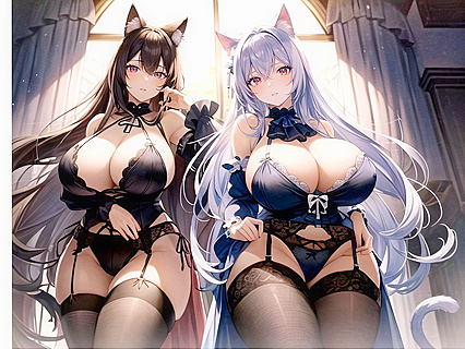 Huge-Assed Red-Eyed Beauty in Thigh-Focused Hentai AI Image