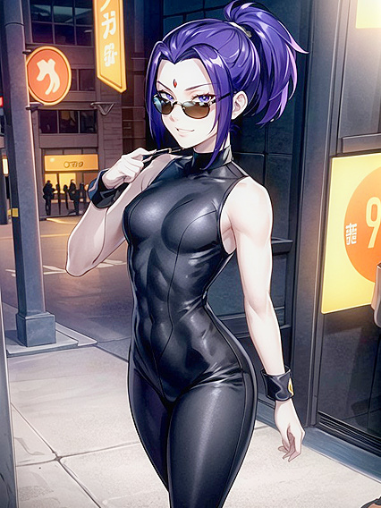 Winking Seductively, She Reveals Every Inch in This Detailed Top-Down Hentai Feast