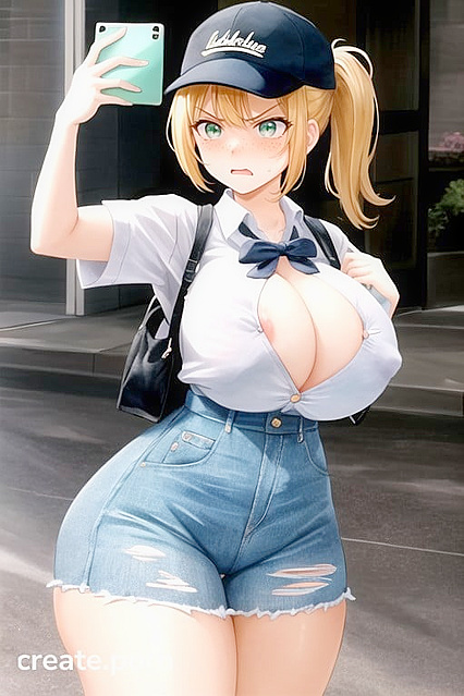 Vanessa from Five Nights at Freddy's Takes Sexy Selfies in Furious Hentai AI Image