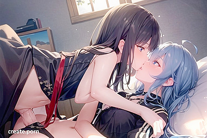 Double Trouble - Two Futanari Lovers in Mind-Blowing Hentai AI Image