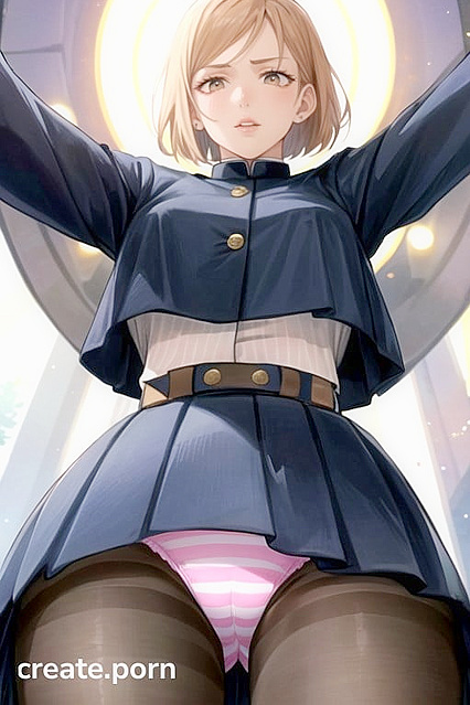 Kugisaki Nobara from Jujutsu Kaisen Shows Off Her Rounded Ass in Seductive Hentai AI Image