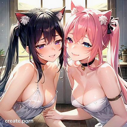 Desert Fantasy with Long-Haired Beauty and Heterochromia in Steamy Hentai AI Image