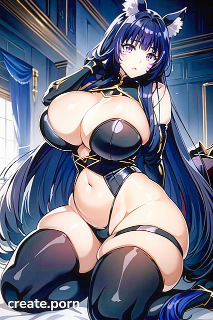 Delta from Eminence in Shadow Shows Off Her Massive Ass in Solo Hentai AI Image