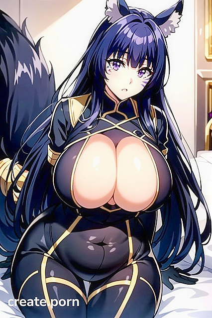 Delta from Eminence in Shadow Shows Off Her Massive Breasts and voluptuous Ass in Hentai AI Image