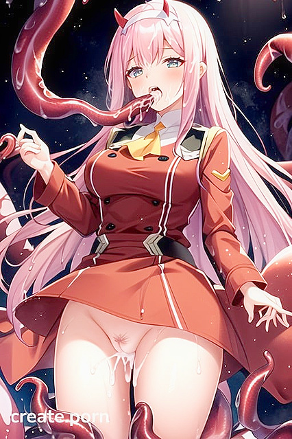 Thong-Wearing Teen 18+ Seduced by Tentacles in Naughty Hentai AI Image