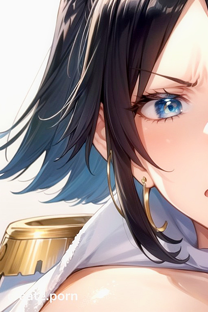 Disgusted Reaction to Natural Breasts in Intimate Close-Up Hentai AI Image