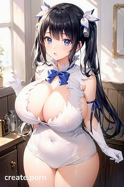 Hestia from DanMachi Rocks Her Massive Tits and Ass in Steamy Hentai AI Image