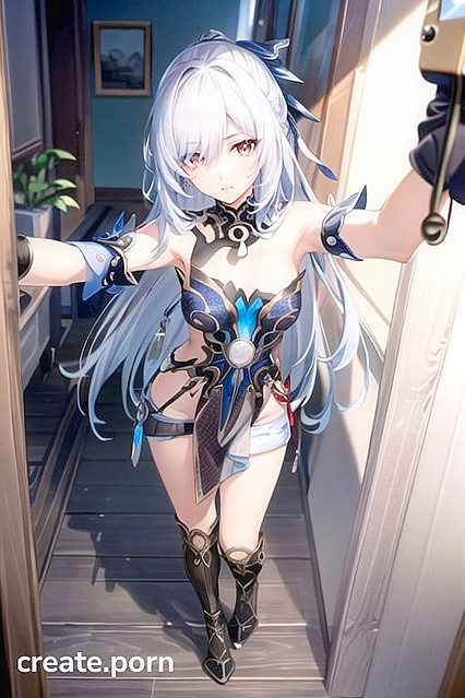 Naked selfie in Jean shorts turns into steamy hentai fantasies