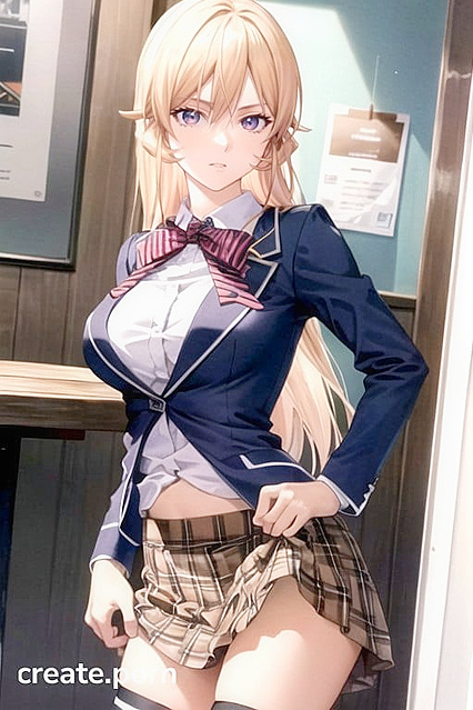 Nakiri Erina in a Steamy Café Image Wearing a Sexy Bikini for Hentai Pleasure