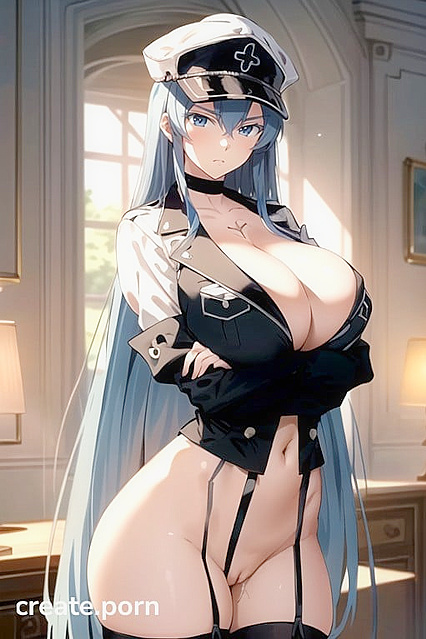 Warm Anime Seduction - Large Breasts Take Center Stage in Steamy Hentai AI Image