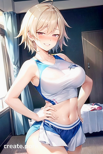 Mitsuki Bakugo Smiles and Blushes in Mischievous Blonde Hentai Adventures