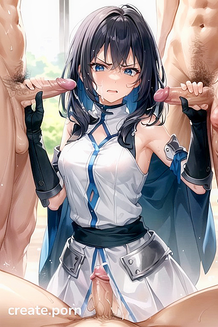 Lightning from Final Fantasy Gets Pounded in a Wild Gang Bang While Staring at You