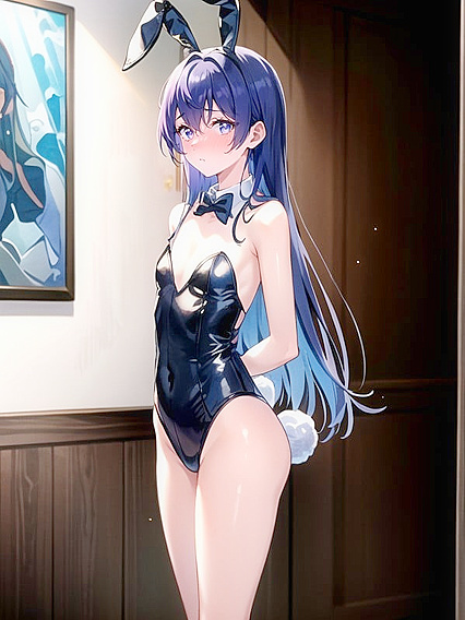 Bunny Girl 18+ Gagged from Behind in Scintillating 18+ Hentai AI Image