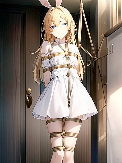 Skinny Blonde Shows Off Her Tight Ass in Seductive Hentai AI Image