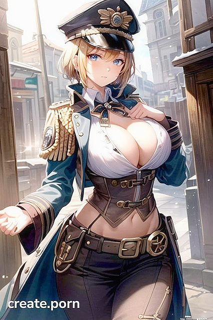 Arms Crossed with Large Breasts - A Seductive Hentai Fantasy