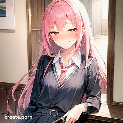 Skinny 18-Year-Old with Long Hair Exploring Intense Hentai Pleasure