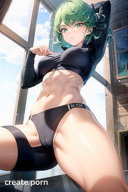 Muscular Babe Shows Off Her Form-Fitting Outfit and Big Booty in Hot Hentai AI Image
