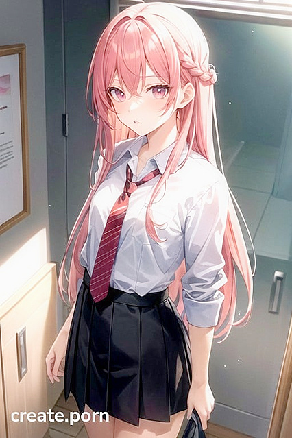 Small Breasts Get Heated in the Kitchen with Steamy Hentai AI Image