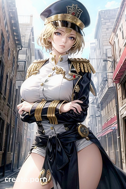 Fit Girl 18+ with Large Breasts Takes On Intense Hentai AI Image