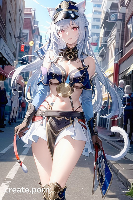 Jing Liu from Genshin Impact Shows Off Muscular Build and Large Breasts in Hentai AI Image