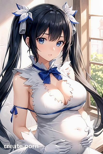 Hestia from DanMachi Glows with Pregnancy in Steamy Hentai AI Image