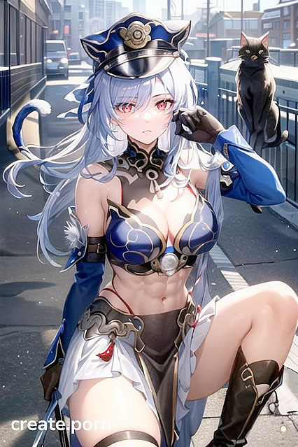 Jing Liu from Genshin Impact Gets Wild with Muscular Cat-Eared Hentai AI Image