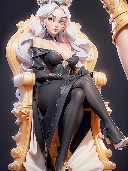 Queens Gown RevealsExposed Breasts in Palace hentai Hentai AI Image