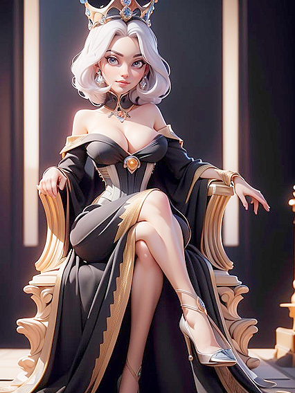 Queen's Pleasure on the Throne - Royal Palace hentai Fantasies