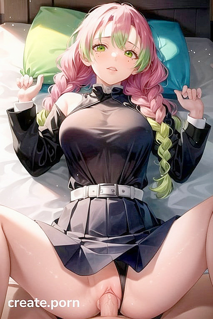 Mitsuri Kanroji from Demon Slayer Rocks the Missionary Position with Her Large Ass