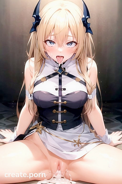 Ahegao Bliss - Blue-Eyed Beauty Performs Sensual Splits in Hentai Ecstasy