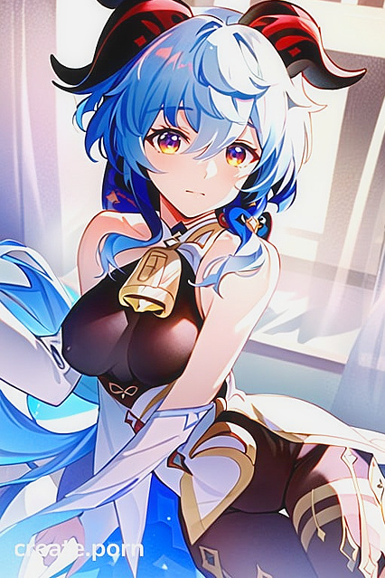 Ganyu in Cat Ears and Jean Shorts for Steamy Hentai Pleasure