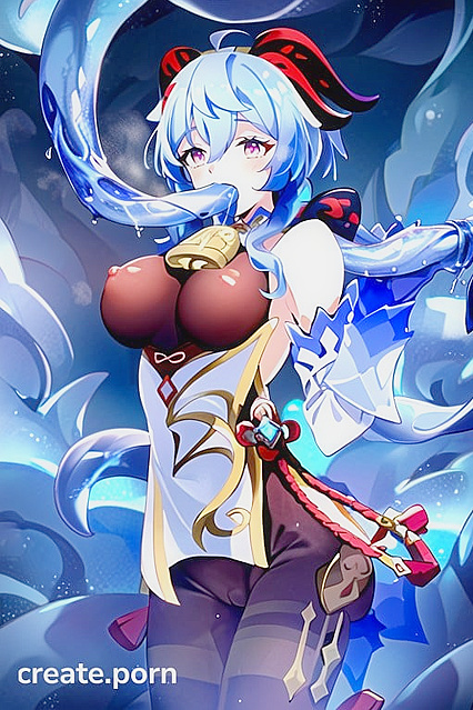 Ganyu Gets Ravished by Tentacles in Ecstatic Hentai AI Image